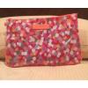 Vera Bradley PIXIE CONFETTI LARGE CLEAR COSMETIC TRAVEL BEACH BAG ZIP CASE ❤️❤️