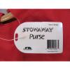 NWT Stowaway Pretty Red Zippered Beach Purse Bag Tote Tropical Palms Sun SH252