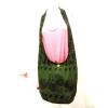 F11 BAG SLING SHOULDER CROSSBODY BEACH HOBO UNISEX SMALL PEACOCK GREEN FREE THAI