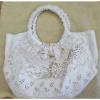 NEW) KOREAN STYLE HANDBAG /LASER CUT/TOTE /LACE WHITE FEMENINE /SUMMER BEACH BAG