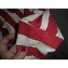 UNBRANDED STRIPED CREME/RED TOTE/BEACH BAG EUC