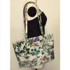 Estro Di Firenze Vintage Italy Floral Berry Bush Vinyl Beach Travel Bag 70s