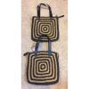 Lot Of 2 Beach Bags Sun N Sand Black Tan NEW NWT Square Tote