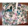 Estro Di Firenze Vintage Italy Floral Berry Bush Vinyl Beach Travel Bag 70s