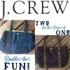 J CREW 2 PC Designer Tote Bag Lot Handbag Purse Shopper Beach Bags