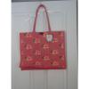 CAPPELLI  HANDBAG LARGE TOTE BEACH BAG PINK NWT