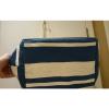 Victoria Secret Blue And White Striped Tote Beach Bag