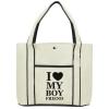 I Love My Boyfriend Fashion Tote Bag Shopping Beach Purse