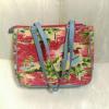 Marlo Beach Crusie Evenign Bag Floral Beaded Beach Palm Trees EUC