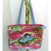 Marlo Beach Crusie Evenign Bag Floral Beaded Beach Palm Trees EUC