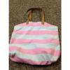 Victoria&#039;s Secret Tote Shoulder Bag Angels Have Landed On The Beach Stripe Pink