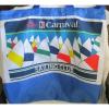 Carnival Sailing Club Bag Large Beach Travel Nylon 21&#034;Wide X 20&#034;Long X 6&#034;Depth