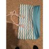 beach bag large stripe 14 in height X 17 base plus 10.5 inch handle tote storage