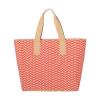 Ame &amp; Lulu Day Tote - Astor Tangerine Orange Chevron Purse diaper Beach bag