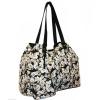 LADIES NICOLE BROWN FLORAL CANVAS SHOPPER/BEACH BAG STYLE - JBCB172DAISY