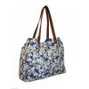 LADIES NICOLE BROWN FLORAL CANVAS SHOPPER/BEACH BAG STYLE - JBCB172DAISY