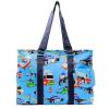 Personalizing Fire Rescue Large Zip Top Utility Tote Beach Diaper Bag Monogram