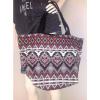 NWT EXPRESS Canvas Beach School Oversize Tote Hobo Printed Large Shoulder Bag