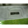 Julie Brown Cream Canvas Green Pink Sequin Beach Tote Bag NWOT $109.00