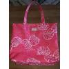 Lilly Pulitzer for Estee Lauder Pink Coral White Sand Dollar Beach Tote Bag Euc