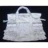 Juicy Couture Canvas Lined Large Women’s Handbag, Tote, Beach Bag, Off-White