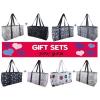 Gift set Thirty one Large Utility tote laundry beach bag navy wave &amp; more 31