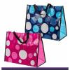 Set of 4 Large Laminated Polka Dot Fashion Tote Bags WATERPROOF BEACH CRAFTS