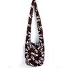 NO*96 LIZARD HEART HOBO BROWN SHOULDER BAG SUMMER BEACH SLING YOGA THAI FREE