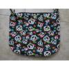 Peace Sign Cloth Bag 100% Cotton Purse Womens Girls zipper Great Tote Beach