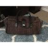 Woven Handbag Large Brown Travel Bag Beach Bag