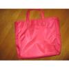 Victoria&#039;s Secret Pink Vinyl Tote Beach Gym Weekender Bag Purse Side Pockets