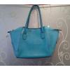 Turquoise Plastic Rubber Beach Bag Style Tote Bag Purse