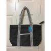 Magid Black Straw Beach/Tote Bag