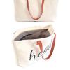 HELLO 2pc Beach Shopping Tote Purse Bag Market Shop Set Large Fashion Books