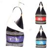 Thai Elephant Shoulder Beach Bag Cotton Hobo Handbag Shopping Women Tote Purses