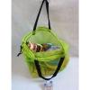 New Green Mesh Drawstring Beach Bag with Sandals Print Lg Beach Towel 30&#034;x 60&#034;