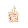 Julie Brown Cream Canvas Floral Multi Insolated L Beach Tote Bag NWOT $155