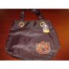 AUBURN TIGERS GLITTER LOGO black new   vintage style shopping bag PURSE BEACH