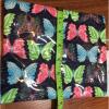 Mud Pie Jute Water Resistant Bikini Electronic Cosmetic Bag Pool Beach Butterfly