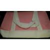 NIP PINK CANVAS TOTE Bag BEACH BAG 19&#034; x 13&#034;  Packable