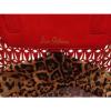 NEW- SAM EDELMAN Large Passion Red Lined Leather Tote Beach Bag Shopper