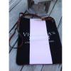 New! VICTORIAS SECRET Faux Leather Canvas TOTE Beach Bag