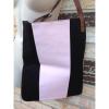 New! VICTORIAS SECRET Faux Leather Canvas TOTE Beach Bag