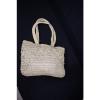 BARGANZA Friends Of Nature, Large Beach TOTE Bag, Maize Crochet, Beige Color