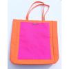 CLINIQUE BEACH TOTE BAG ORANGE &amp; PINK