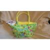 Large Beach Bag Green Bahamas Momma Canvas Shopping Tote Waterproof NWT