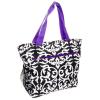 SILVERHOOKS NEW Womens Damask Traveler Beach Tote Shoulder Shopper Bag