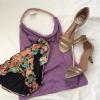 J CREW MESH BEACH POOL BAG PURPLE LAVENDER NEW WITH TAGS