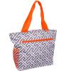 SILVERHOOKS NEW Womens Greek Key Beach Weekend Shopper Tote Bag