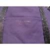 Vera Wang tote bag beach overnight bag Purple Canvas sequins